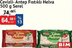SEREL CEVİZLİ-ANTEP FISTIKLI HELVA 500 G